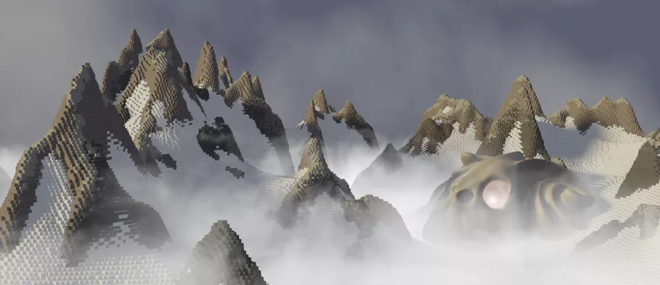 Crâne et neige